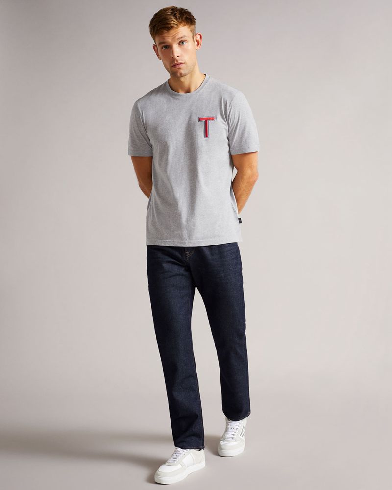 Ted Baker Tedford Ss Varsity Blast Herr Gray | WYS-386429