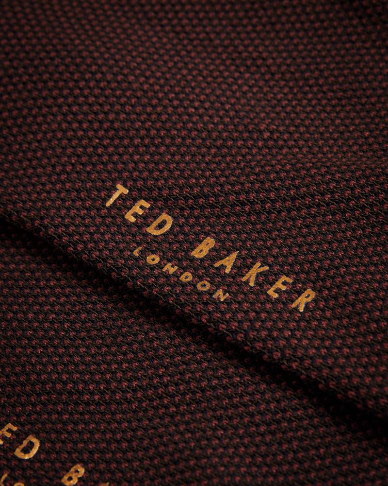 Ted Baker Tedtext Semi Plain Strumpor Herr Orange | ZDV-750893