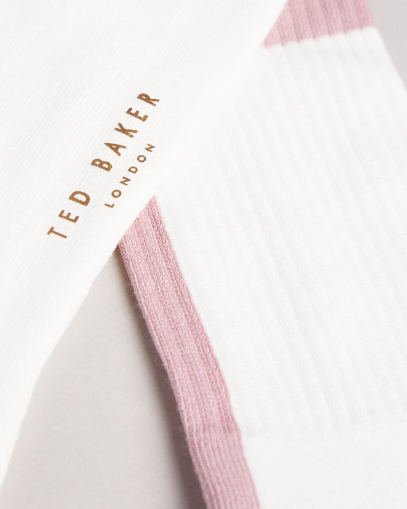 Ted Baker Teesok T Placement Strumpor Herr Vita | BVA-407158