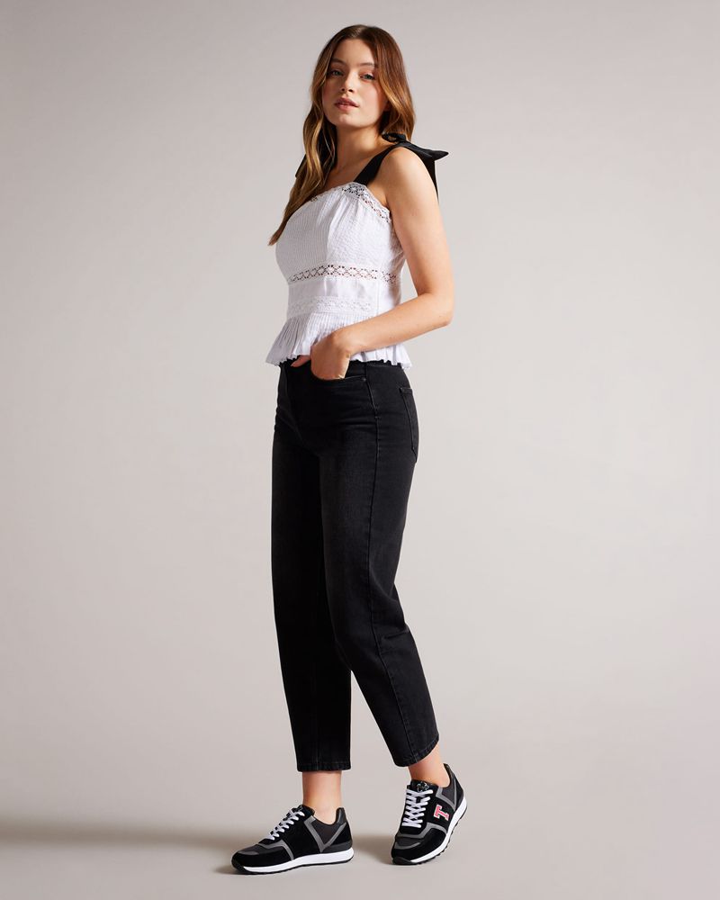 Ted Baker Telvi Retro Runner Sneakers Dam Svarta | JDN-217398
