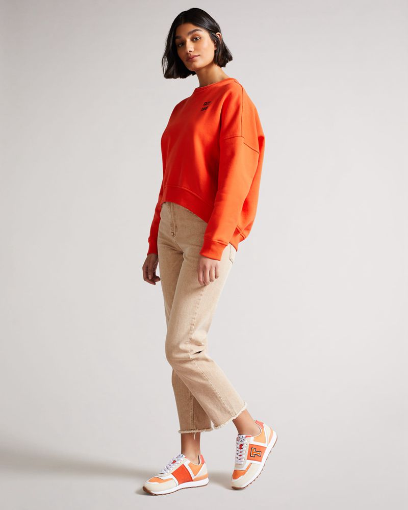 Ted Baker Telvi Retro Runner Sneakers Dam Orange | TLJ-940138