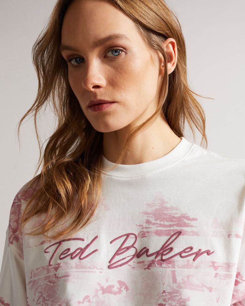 Ted Baker Teresia Cropped Tee Blast Dam Vita | BHU-402751