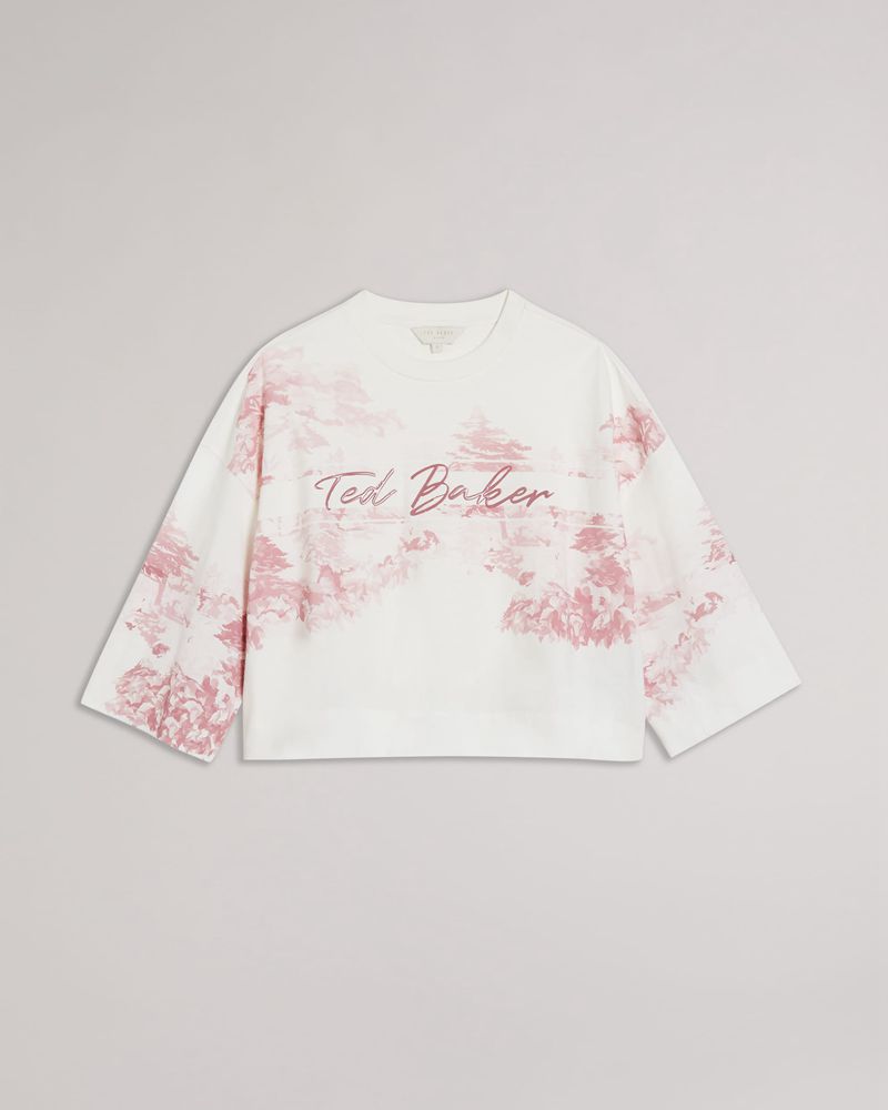 Ted Baker Teresia Cropped Tee Blast Dam Vita | BHU-402751