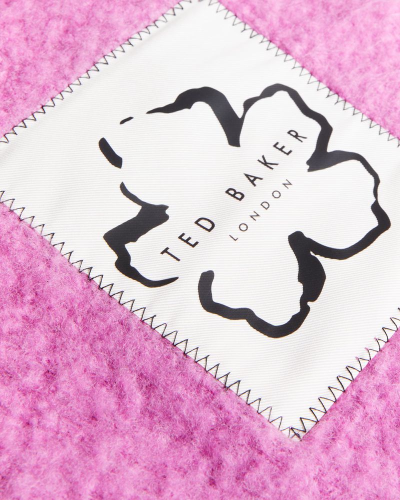 Ted Baker Tiba Long Tassel Oversized Halsduk Dam Rosa | HIY-823967