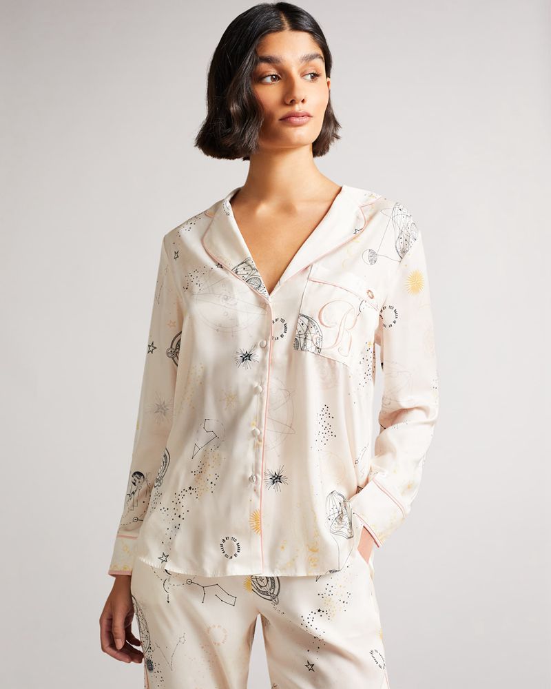 Ted Baker Tidalt M20003 Ecru Star Pj Set Nattkläder Dam Olika Färger | MVX-041839