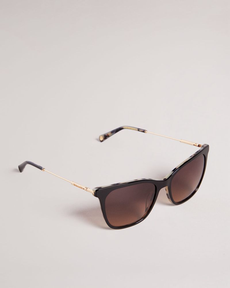 Ted Baker Tiily Tws170 Square Framed Solglasögon Dam Svarta | AWL-329065