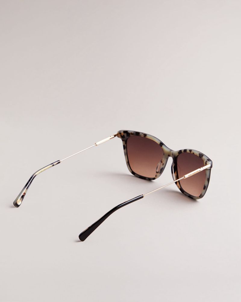 Ted Baker Tiily Tws170 Square Framed Solglasögon Dam Svarta | AWL-329065