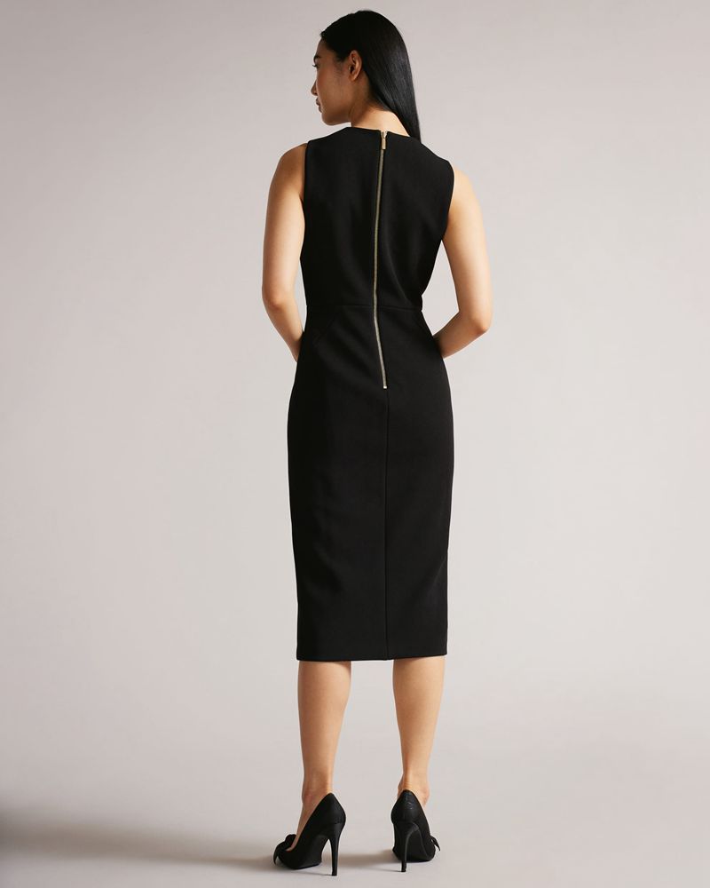 Ted Baker Tilolah Klänning Dam Svarta | QCG-953461