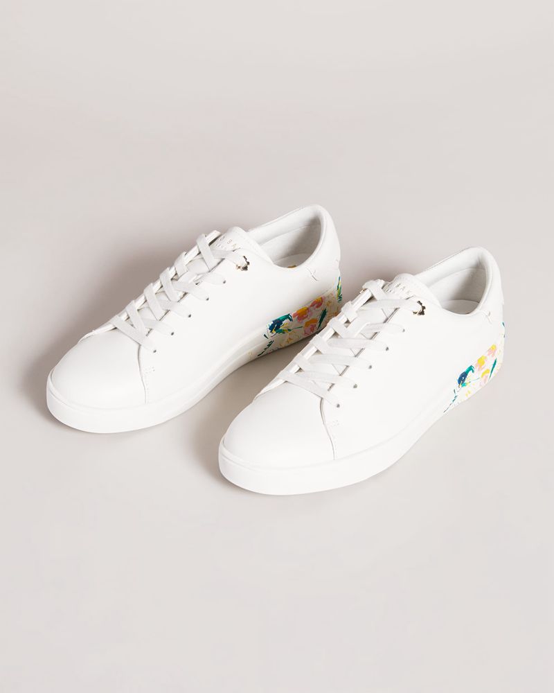Ted Baker Timaya Sketchy Magnolia Cupsole Sneakers Dam Vita | XWK-408315