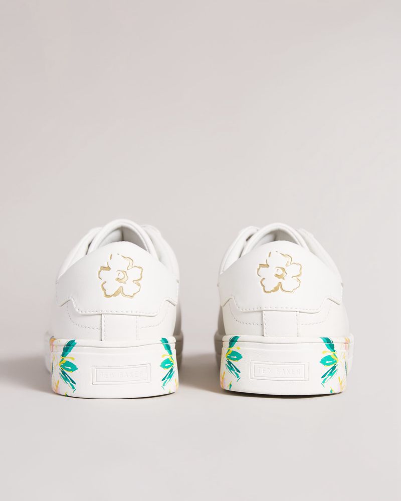 Ted Baker Timaya Sketchy Magnolia Cupsole Sneakers Dam Vita | XWK-408315