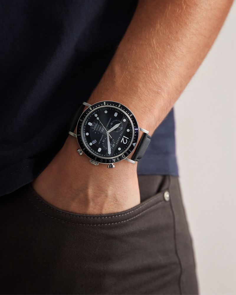 Ted Baker Timmee Läder Rem Klocka Herr Svarta | NME-250781