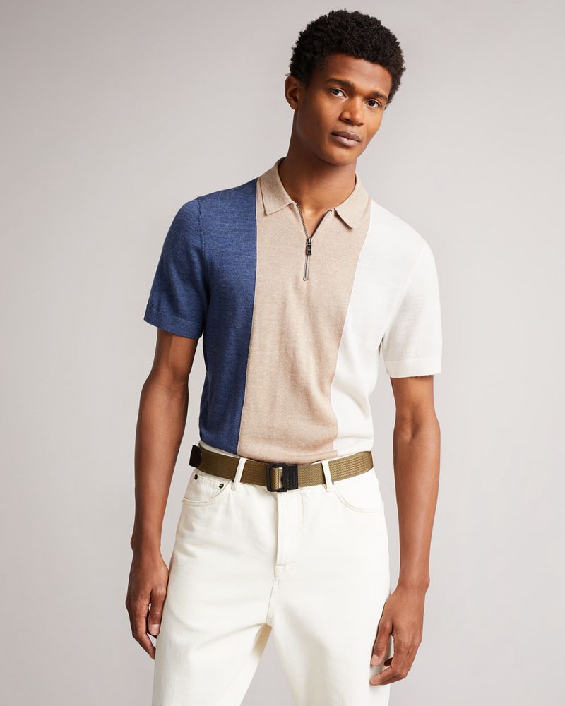 Ted Baker Timmey Woven Bälte Herr Khaki | GIC-842197
