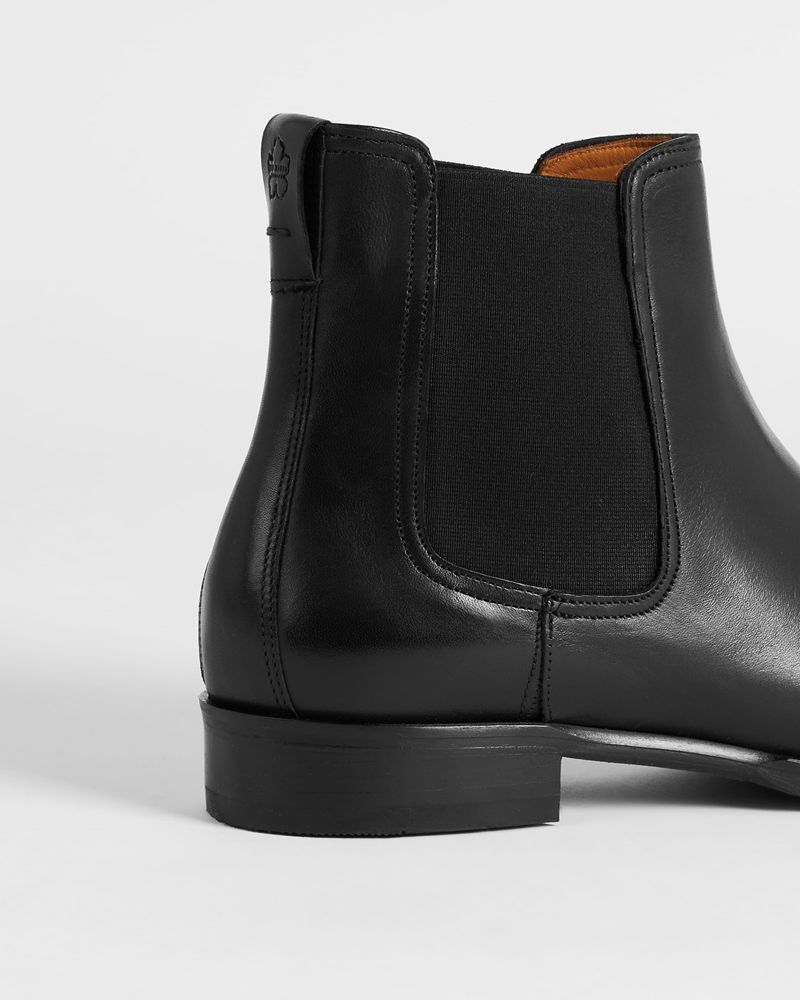 Ted Baker Tobiass Läder Chelsea Stövlar Herr Svarta | NAB-761480