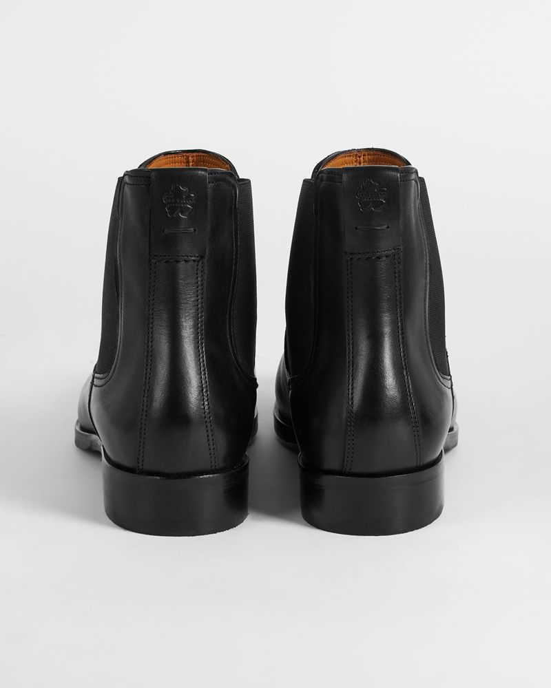 Ted Baker Tobiass Läder Chelsea Stövlar Herr Svarta | NAB-761480
