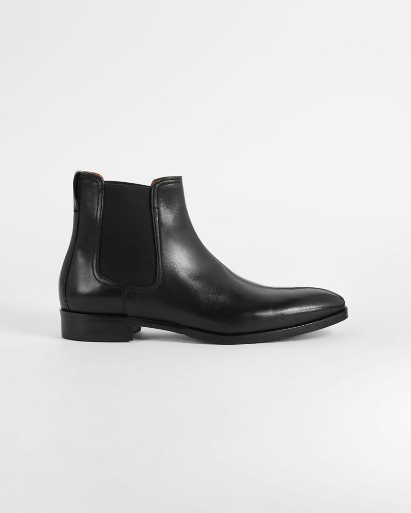 Ted Baker Tobiass Läder Chelsea Stövlar Herr Svarta | NAB-761480