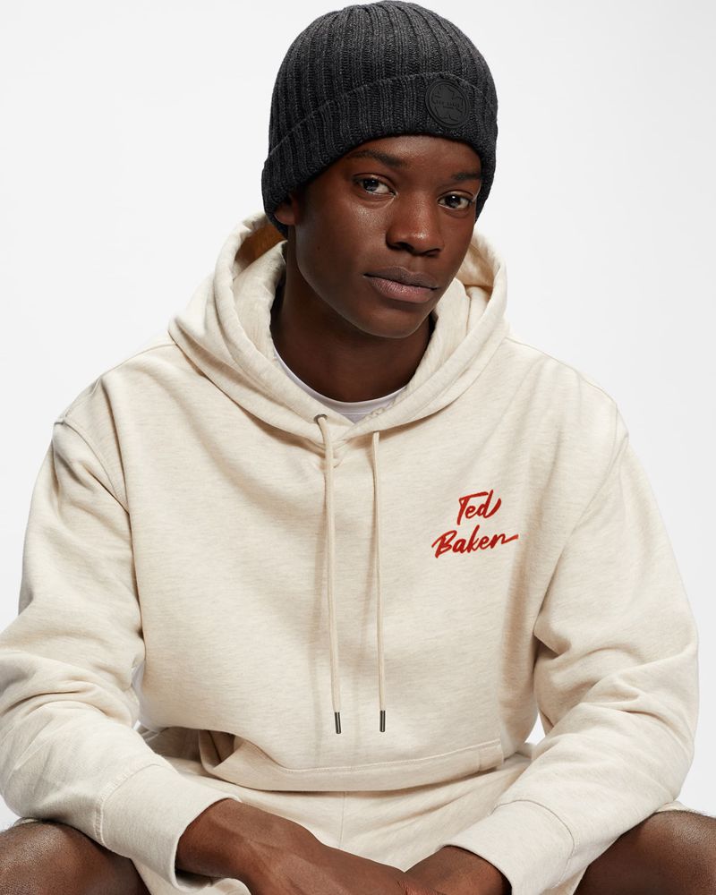 Ted Baker Tolton Ribbed Wool Cashmere Blend Beanie Hatt Herr Gray | HVU-206548