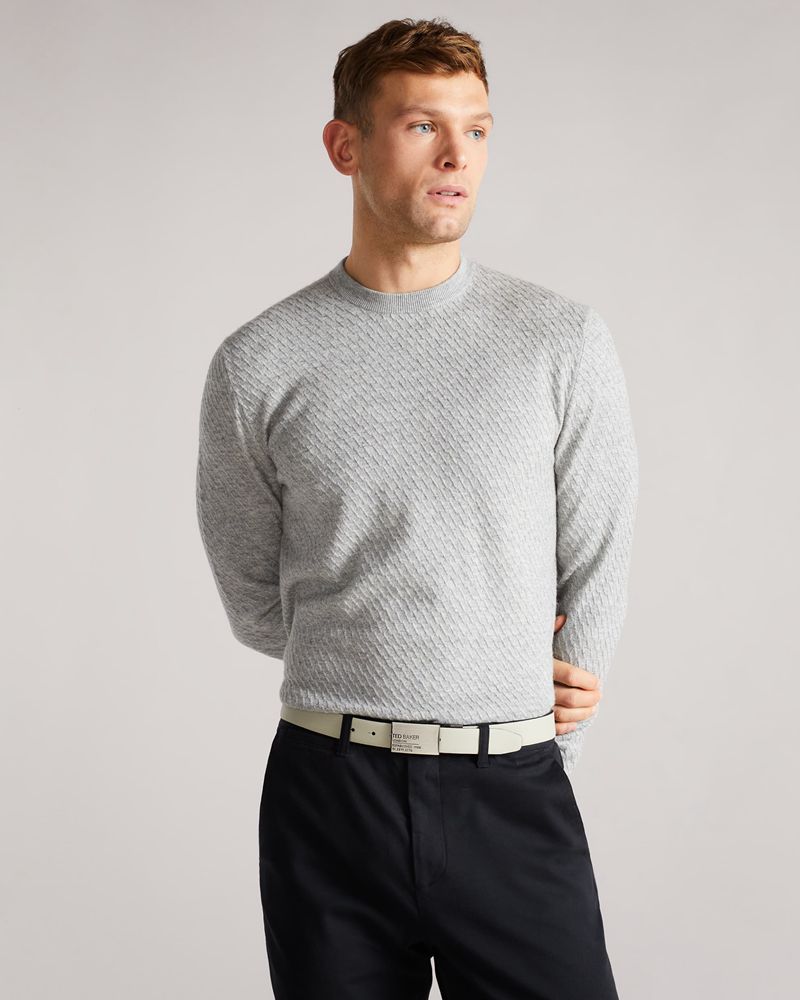 Ted Baker Tonks Reversible Plate Läder Bälte Herr Khaki | BFQ-209378