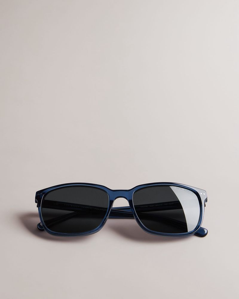Ted Baker Towll Tms099 Square Clear Solglasögon Herr Marinblå | WJG-854312