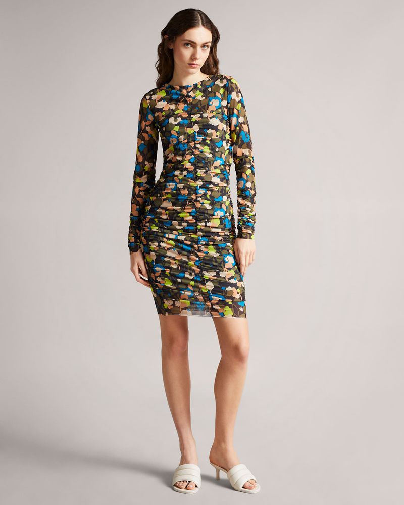 Ted Baker Ttinna Ruched Front Klänning Dam Svarta | YBJ-732415