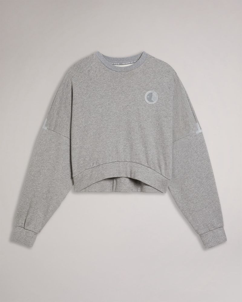 Ted Baker Ttracie Cropped Jersey Blast Dam Gray | VLO-897405