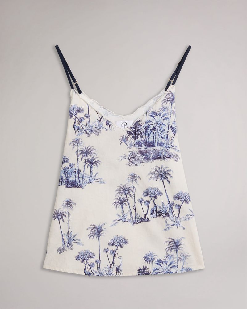 Ted Baker Tuldi Printed s And Cami Set Nattkläder Dam Rosa | SHR-913740