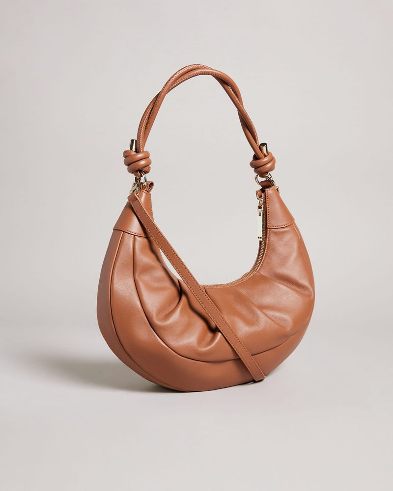 Ted Baker Twilila Twisted Handle Cross Body Crossbody Väska Dam Bruna | OLD-261485