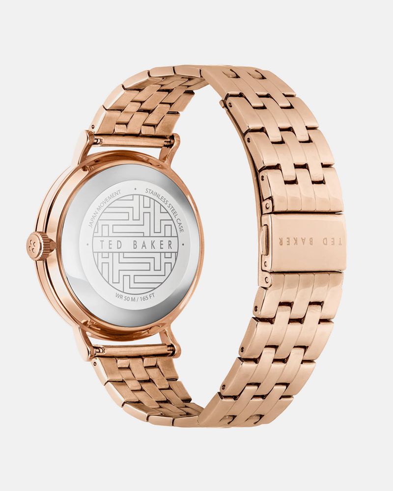 Ted Baker Twylyte Moon Detail Bracelet Rem Klocka Dam Rosegold | ISY-860725