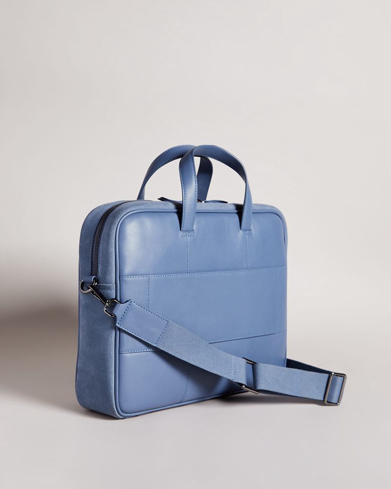 Ted Baker Tyrese Mocka T Väska Herr Blå | CKO-510283