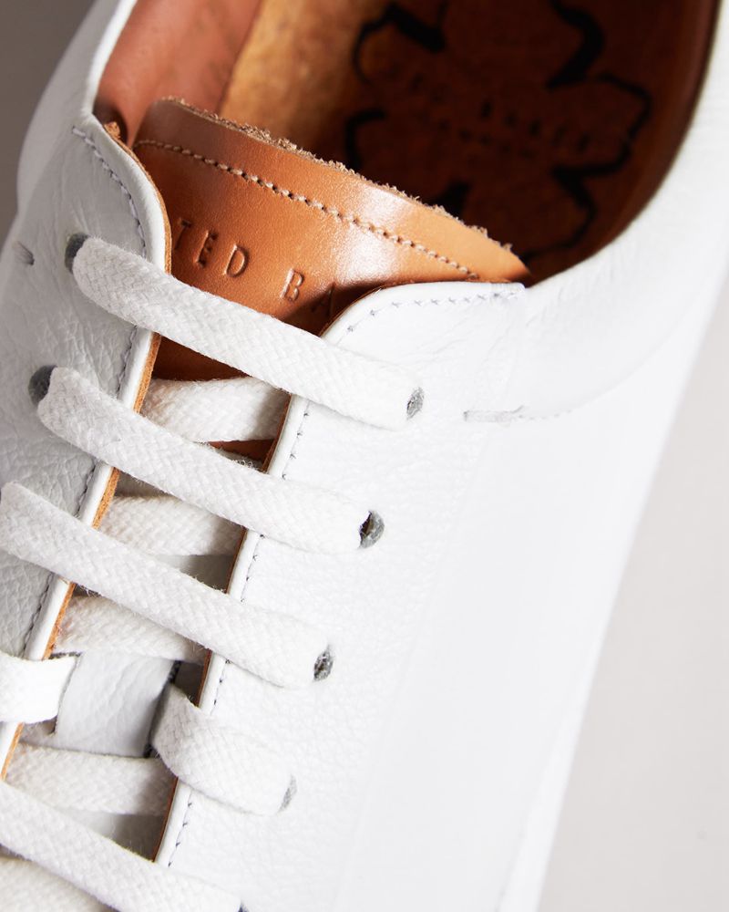 Ted Baker Udammo Leathers Sneakers Herr Vita | SNI-256174