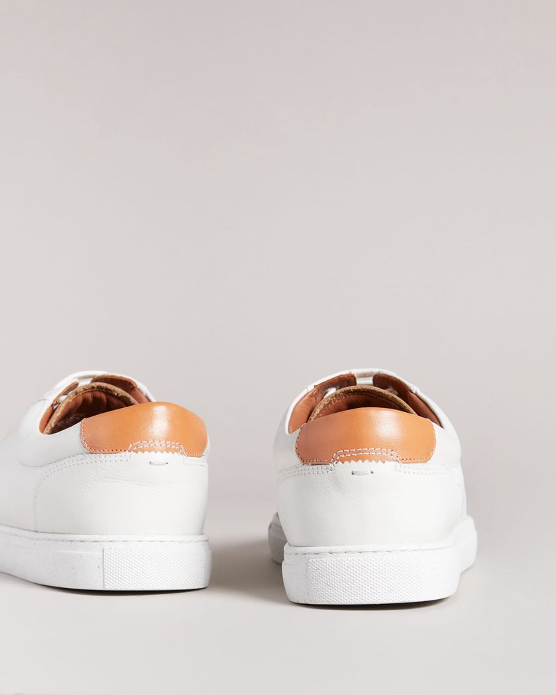 Ted Baker Udammo Leathers Sneakers Herr Vita | SNI-256174