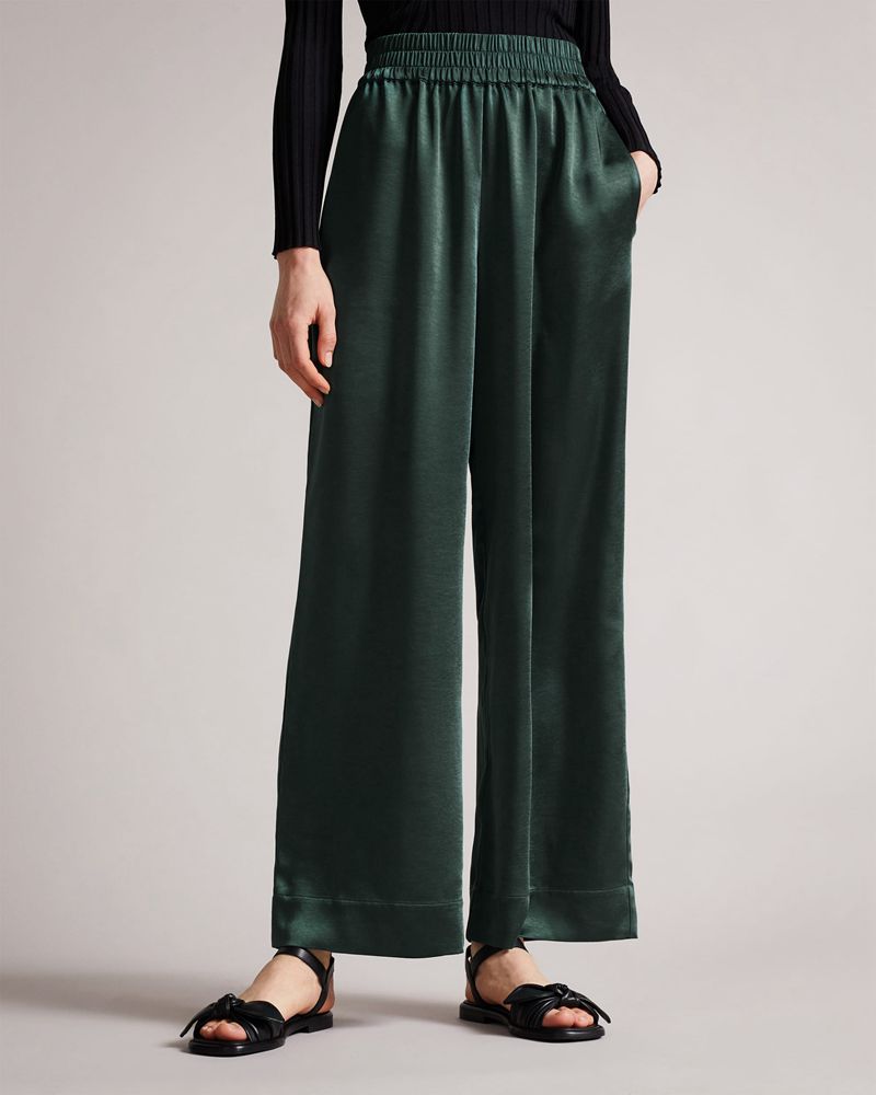 Ted Baker Umelda Breda Leg With Deep Elastic Waistband Byxor Dam Teal | TCP-025467