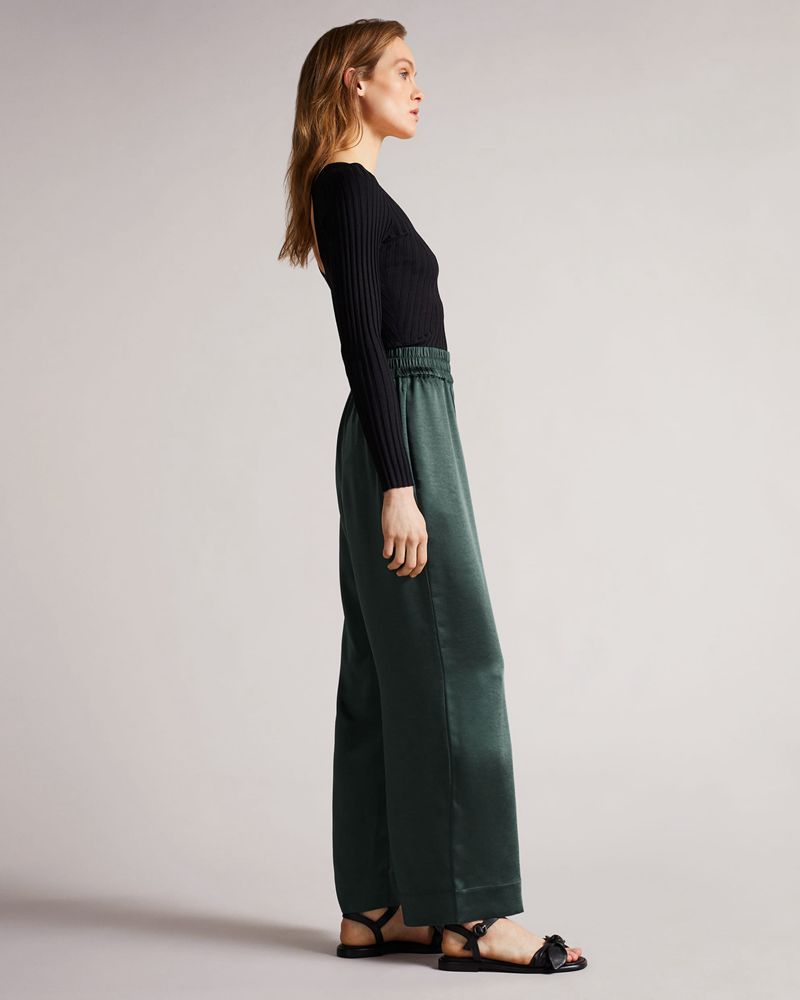 Ted Baker Umelda Breda Leg With Deep Elastic Waistband Byxor Dam Teal | TCP-025467