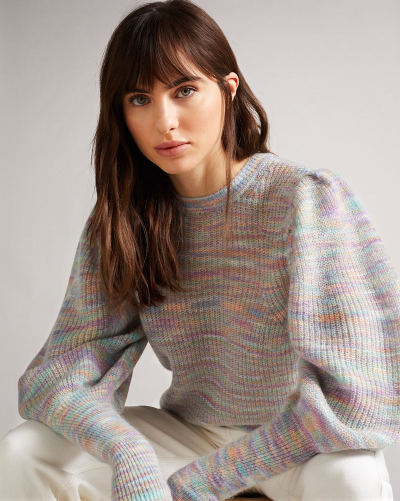 Ted Baker Valma Extreme Sleeve Stickat Dam Olika Färger | ECM-047956