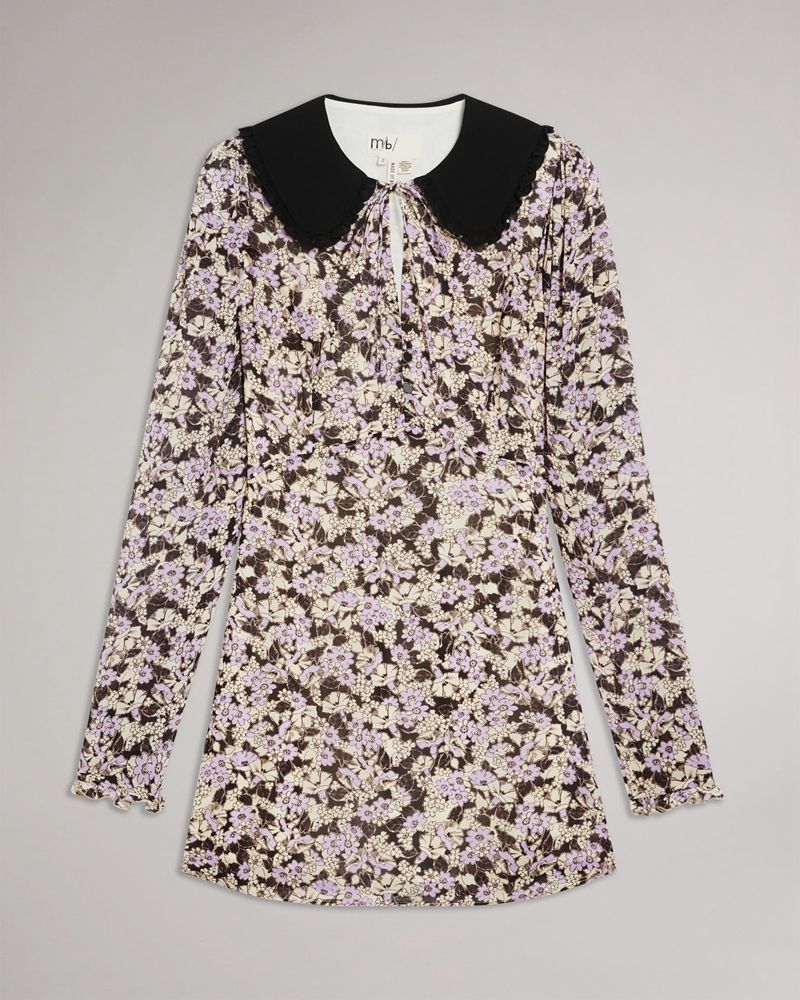 Ted Baker Vanile Button Front Mini Klänning Dam Bruna | GFD-972841
