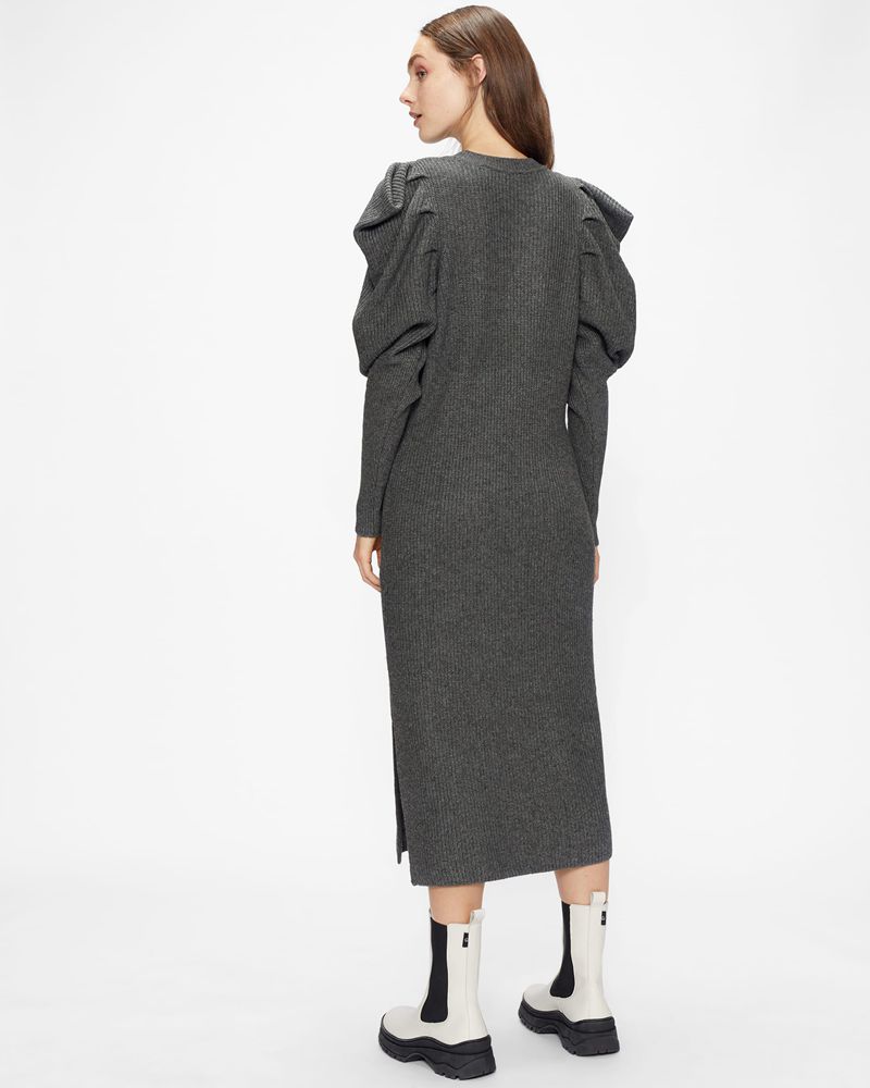 Ted Baker Vctoria Extreme Sleeve Knit Klänning Dam Gray | DFL-431965