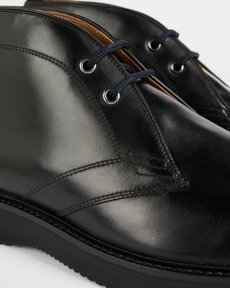 Ted Baker Vedro Kilklack Deserts Stövlar Herr Svarta | DYC-258107