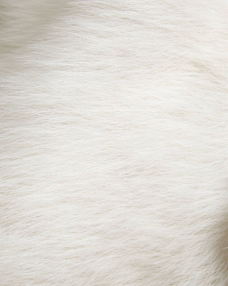 Ted Baker Velveti White Sheepskin Rockar Dam Vita | FKX-785420