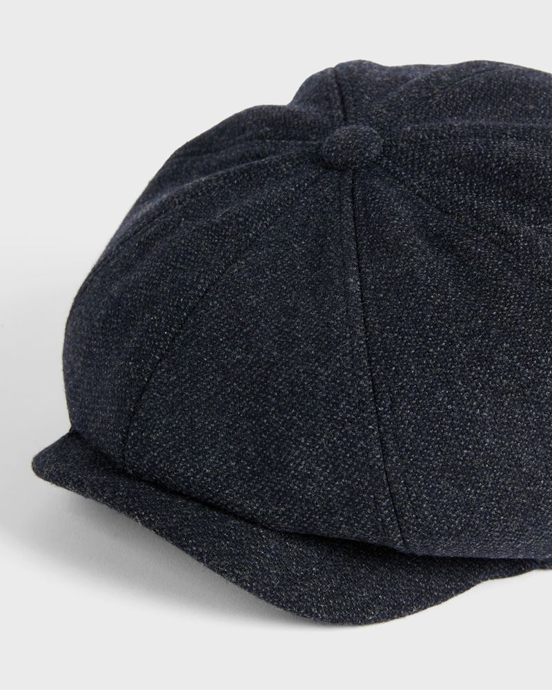 Ted Baker Ventt Textured Bakerboy Cap Hatt Herr Marinblå | WMO-784012