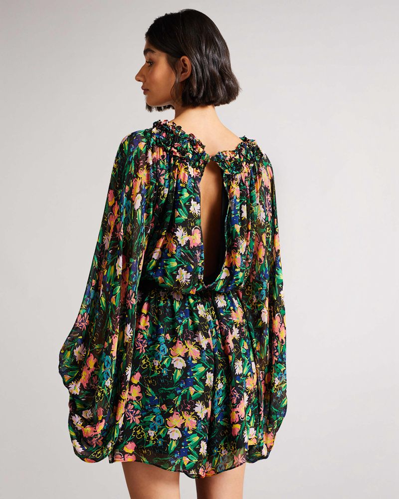 Ted Baker Verine With Exaggerated Blouson Sleeve Jumpers Dam Svarta | XDL-723048