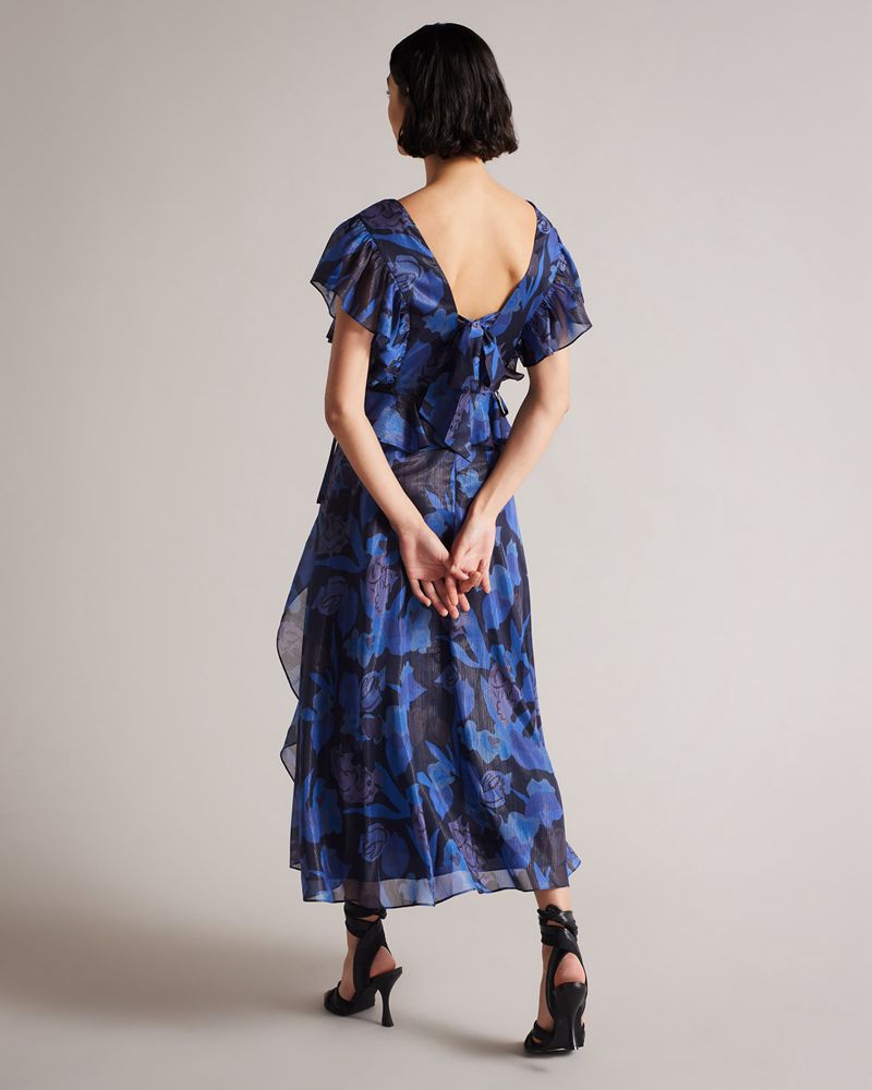 Ted Baker Vertey Pinafore Klänning Dam Marinblå | WKT-130452