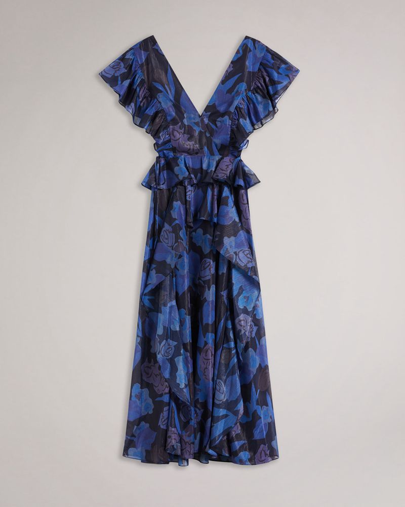 Ted Baker Vertey Pinafore Klänning Dam Marinblå | WKT-130452