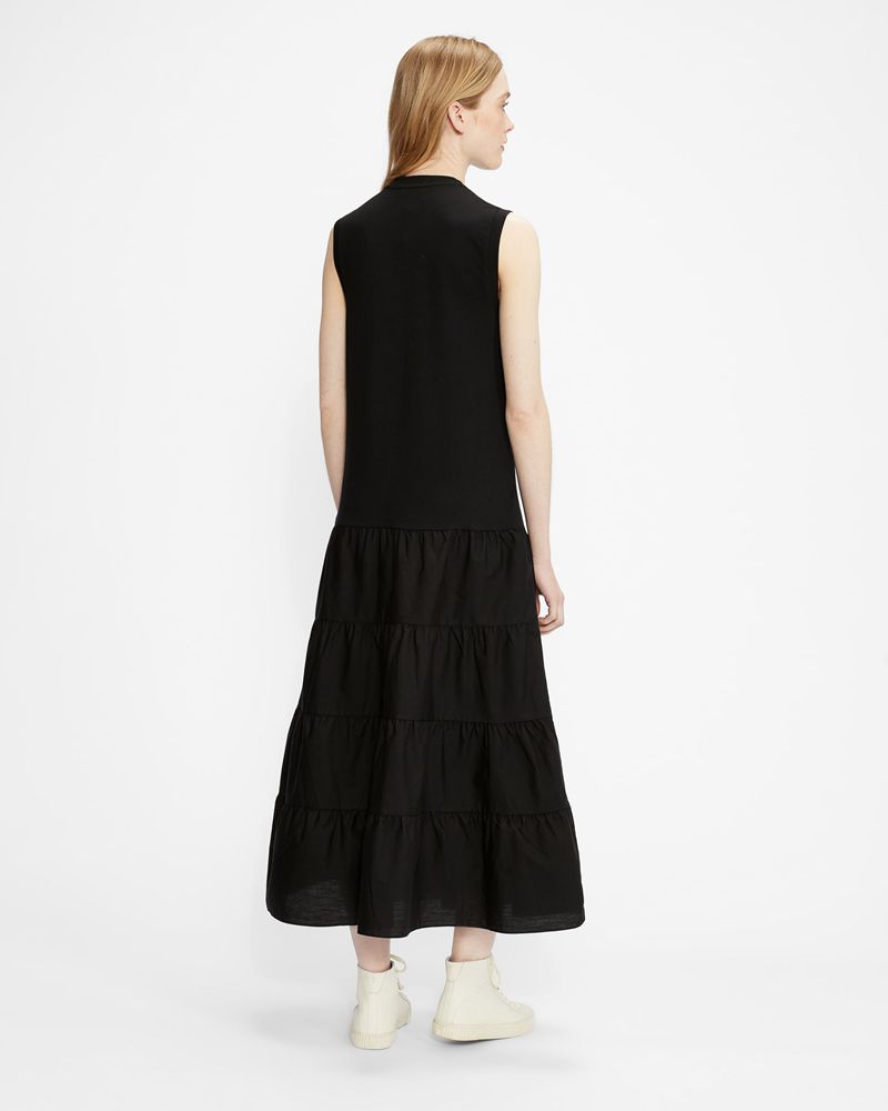 Ted Baker Vianneered Jersey Klänning Dam Svarta | MAR-409172