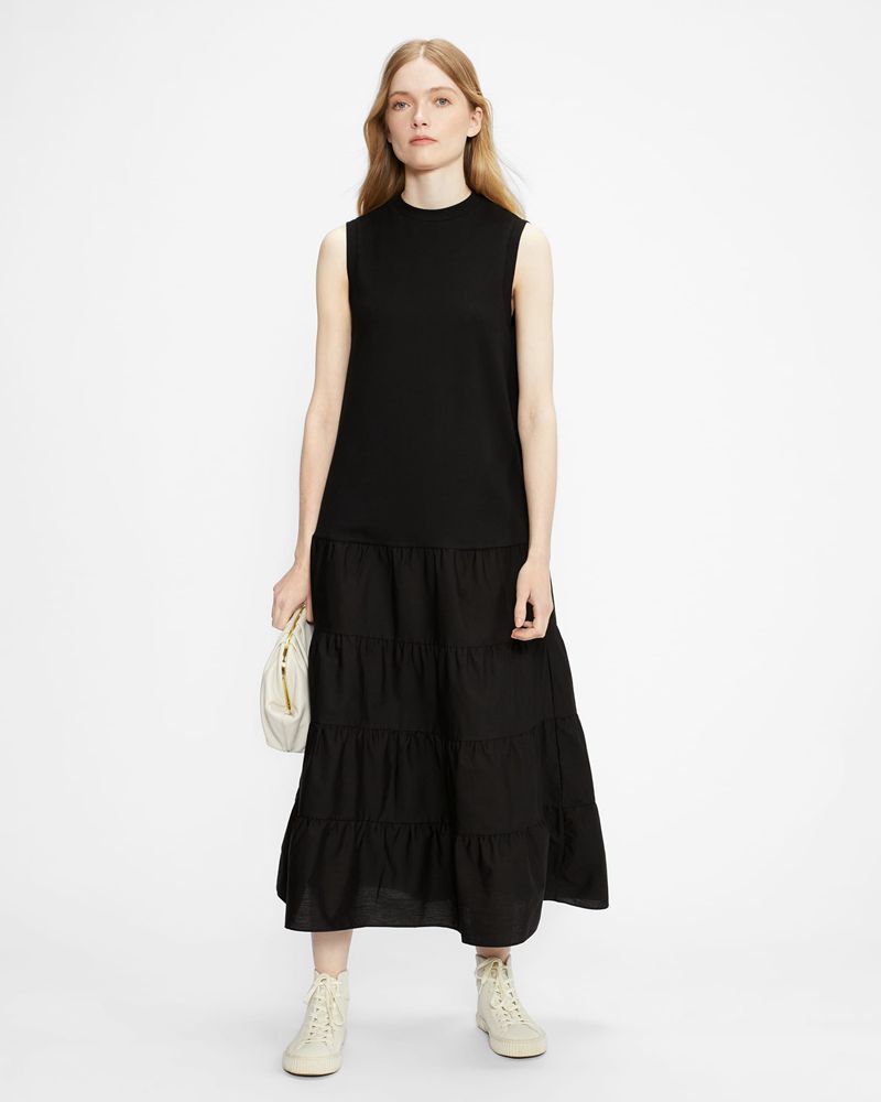 Ted Baker Vianneered Jersey Klänning Dam Svarta | MAR-409172
