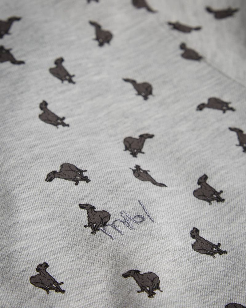 Ted Baker Vyner Mib Ditsy Whippet Polo Blast Herr Gray | ZAE-740916