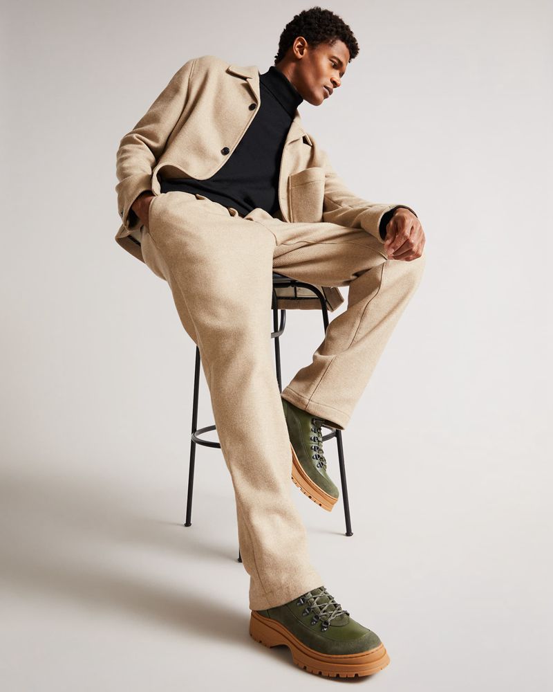 Ted Baker Westonn Unisex Tjock Hiker Stövlar Herr Khaki | WDO-193820