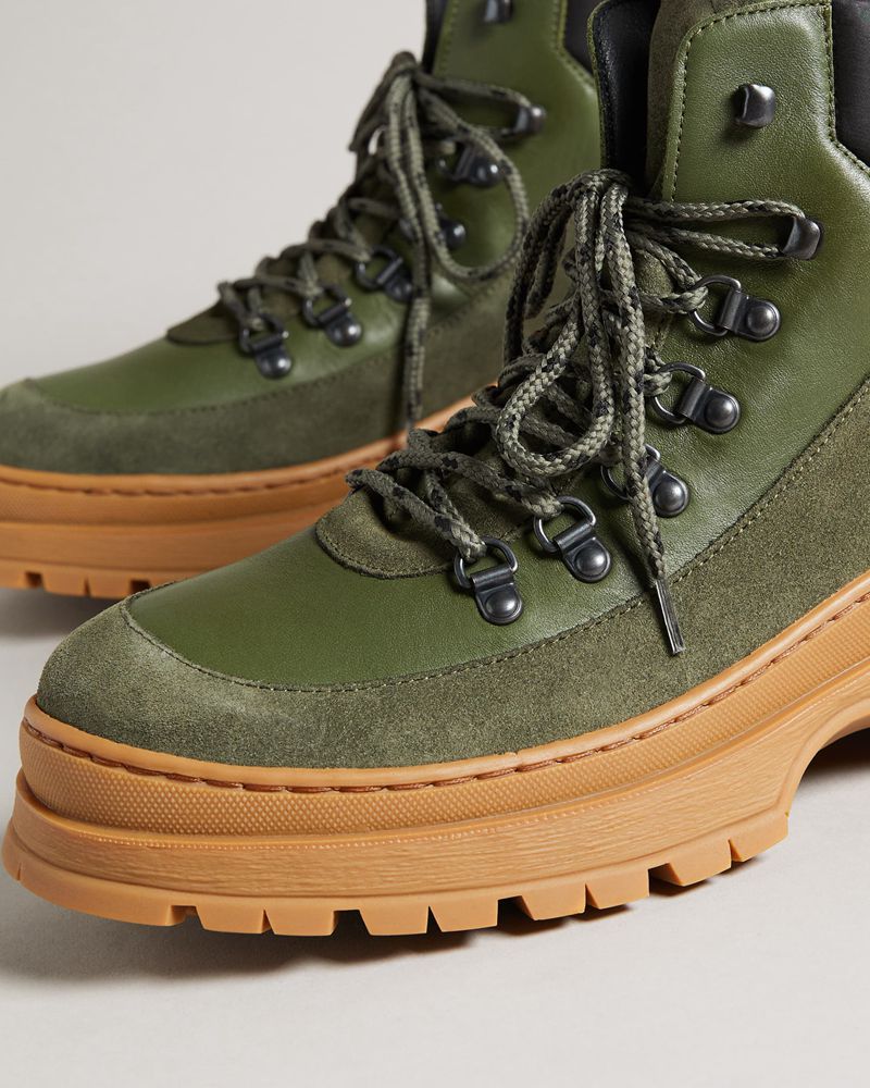 Ted Baker Westonn Unisex Tjock Hiker Stövlar Herr Khaki | WDO-193820