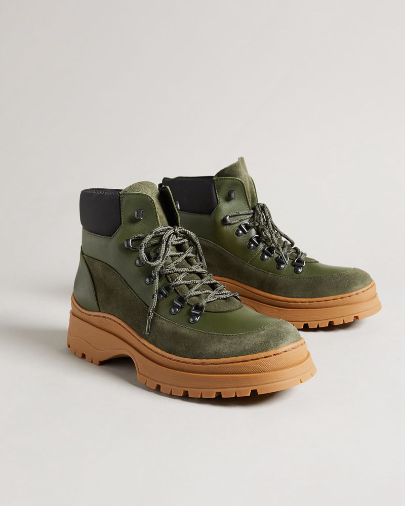 Ted Baker Westonn Unisex Tjock Hiker Stövlar Herr Khaki | WDO-193820