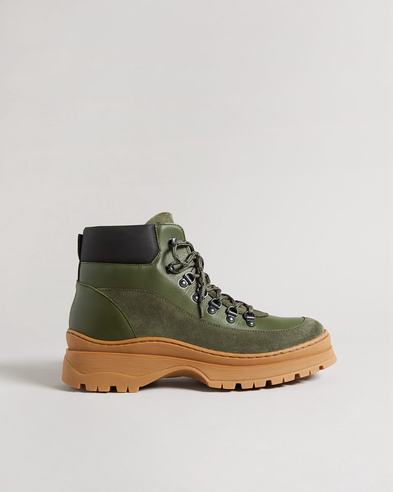 Ted Baker Westonn Unisex Tjock Hiker Stövlar Herr Khaki | WDO-193820