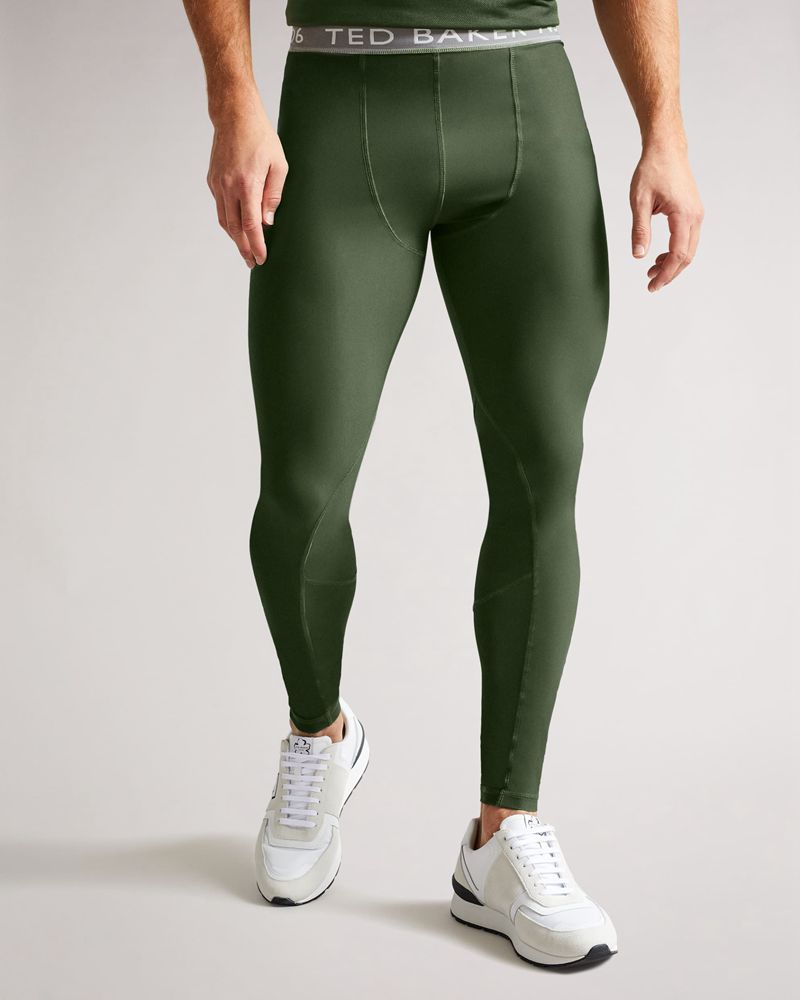Ted Baker Wiggins Active Sport Leggings Byxor Herr Khaki | SPZ-501394