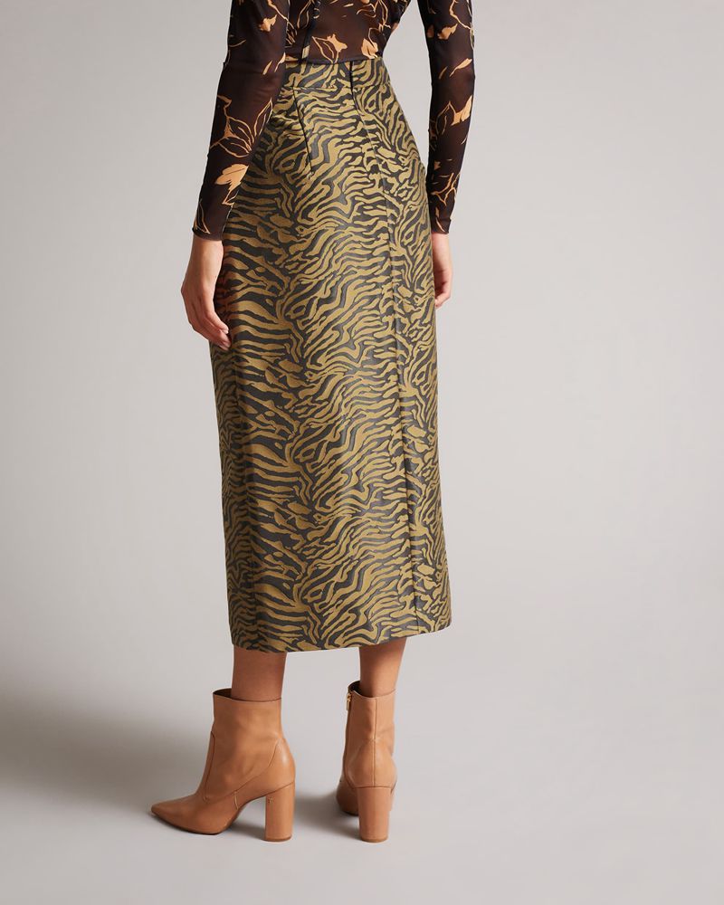 Ted Baker Zanthie Fixed Wrap Midi Kjolar Dam Svarta | ZGY-280967
